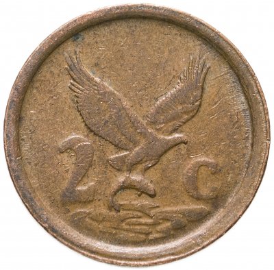 купить ЮАР 2 цента (cents) 1990-1995, случайная дата