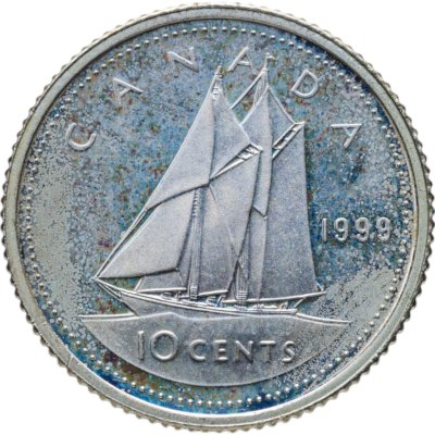 купить Канада 10 центов (cents) 1999 Proof