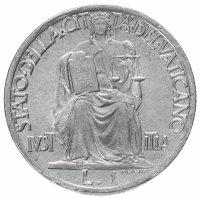 купить Ватикан 1 лира (lira) 1942