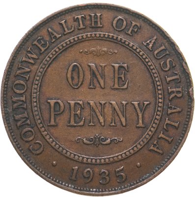 купить Австралия 1 пенни (penny) 1935