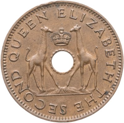 купить Родезия и Ньясаленд 1/2 пенни (penny) 1957