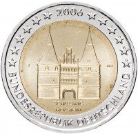 Купить Германия 2 евро 2006 J "Федеральные земли Германии: Шлезвиг-Гольштейн"