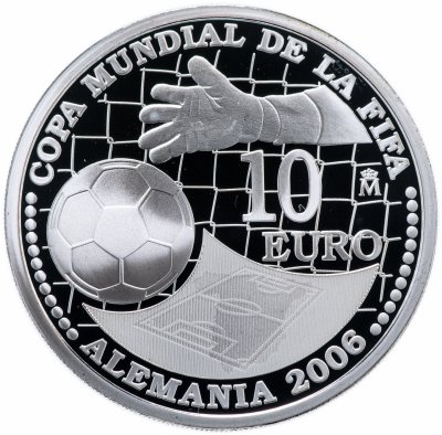 купить Испания 10 евро (euro) 2004 Чемпионат мира по футболу 2006