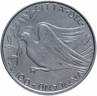 Купить Ватикан 100 лир 1973