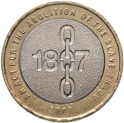 купить Великобритания 2 фунта (pounds) 2007 "200 лет со дня отмены работорговли в Британской Империи"