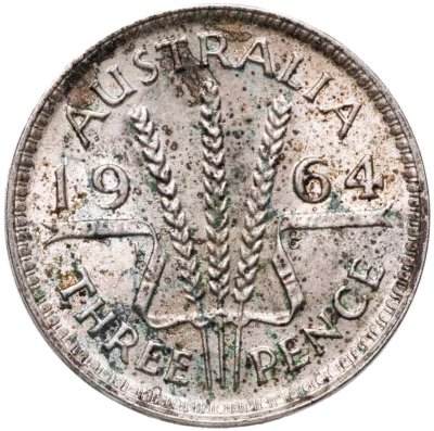 купить Австралия 3 пенса (pence) 1964