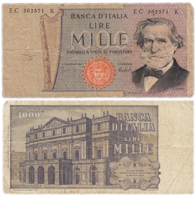 купить Италия 1000 лир 1975