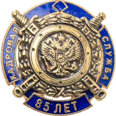 купить Памятный нагрудный знак "85 лет кадровой службе МВД г. Эмаль, заколка 2008
