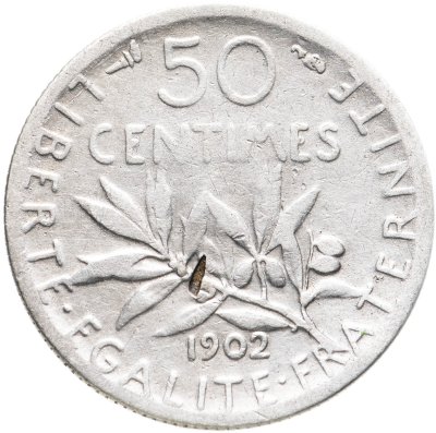 купить Франция 50 сантимов (centimes) 1902