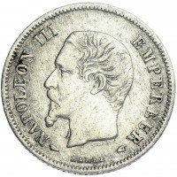 Купить Франция 20 сантимов 1853