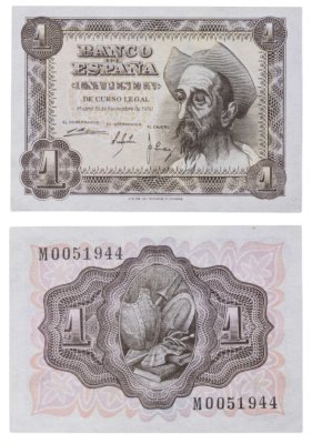 купить Испания 1 песета 1951 года (Pick 139)