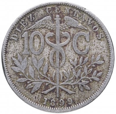 купить Боливия 10 сентаво (centavos) 1899 медно-никелевый сплав