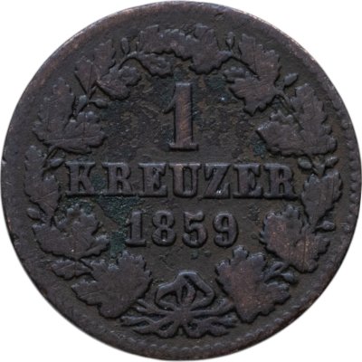 купить Германия, Герцогство Нассау 1 крейцер 1859