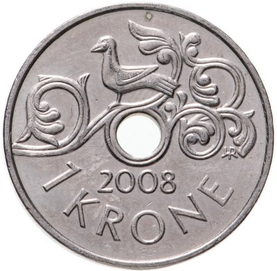 купить Норвегия 5 крон (kroner) 1998-2017, случайная дата