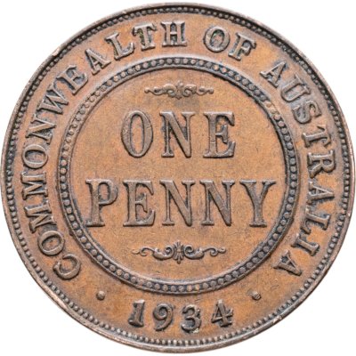 купить Австралия 1 пенни (penny) 1934
