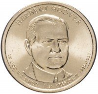 Купить США 1 доллар 2014 P "31-й президент США - Герберт Гувер"