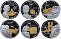 купить Соломоновы острова набор из 6 монет 1 доллар 2011 "Королевские динстии"