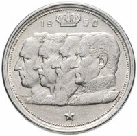 Купить Бельгия 100 франков (francs) 1950 Надпись на французском - 'BELGIQUE'