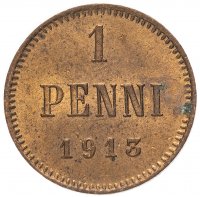Купить 1 пенни (penny) 1913