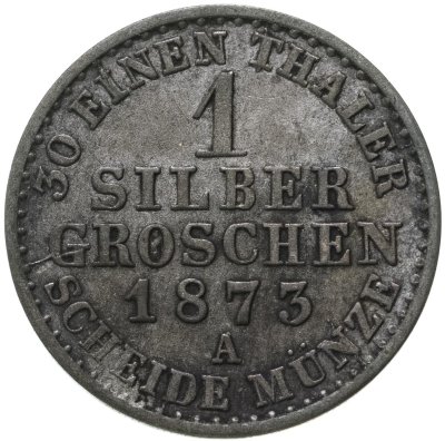 купить Германия, Пруссия 1 серебряный грош 1873