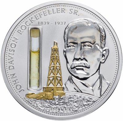 купить Острова Кука 10 долларов 2008 "Знаменитые предприниматели мира - Джон Дэвисон Рокфеллер"