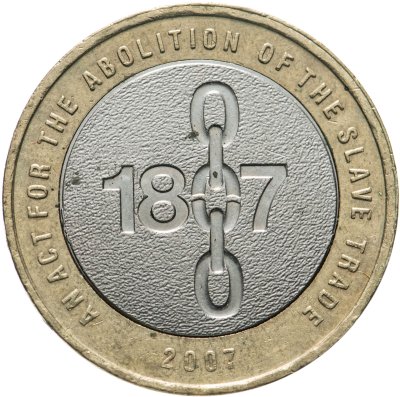 купить Великобритания 2 фунта (pounds) 2007 "200 лет со дня отмены работорговли в Британской Империи"