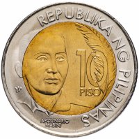 купить Филиппины 10 песо (piso) 2014 "150 лет со дня рождения Аполинарио Мабини"