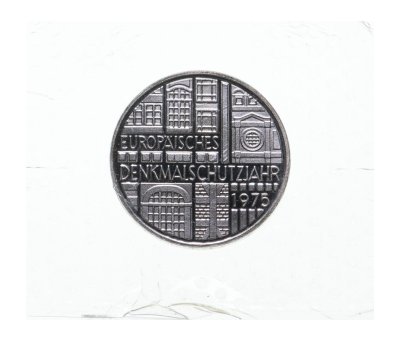 купить Германия 5 марок (deutsche mark) 1975 "Европейский год охраны памятников" в запайке
