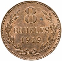 купить Гернси 8 дублей (doubles) 1949