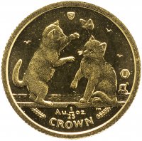 купить Остров Мэн 1 крона (crown) 2004 "Кошки - Тонкинская кошка"