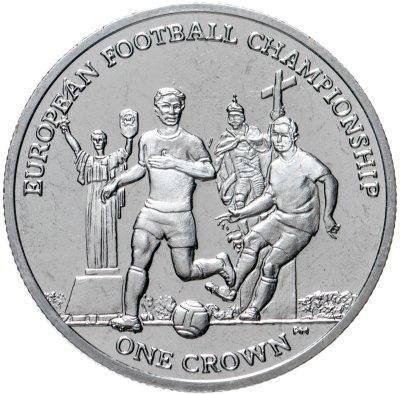 купить Остров Мэн 1 крона (crown) 2012 "Чемпионат Европы по футболу 2012, Польша-Украина"