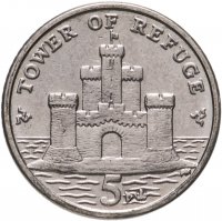 купить Остров Мэн 5 пенсов (pence) 2014-2015, случайная дата