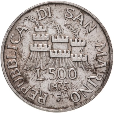 купить Сан-Марино 500 лир 1975 "Скульптор"