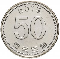 Купить Южная Корея 50 вон (won) 2015