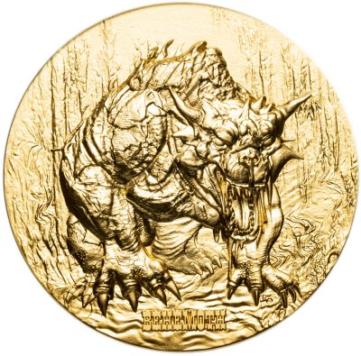 купить Камерун 2000 франков 2024 "Бегемот позолота" в футляре, с сертификатом