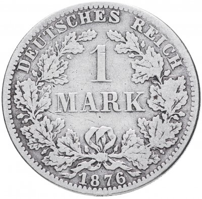 купить Германия 1 рейх марка 1876 "А"