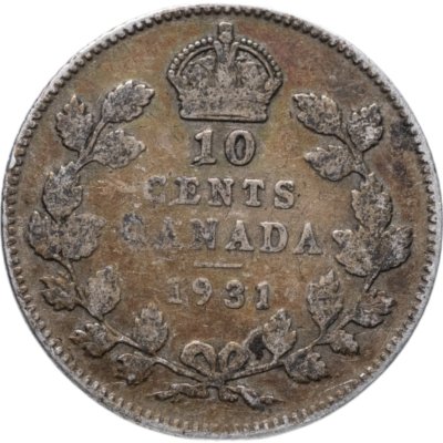 купить Канада 10 центов (cents) 1931