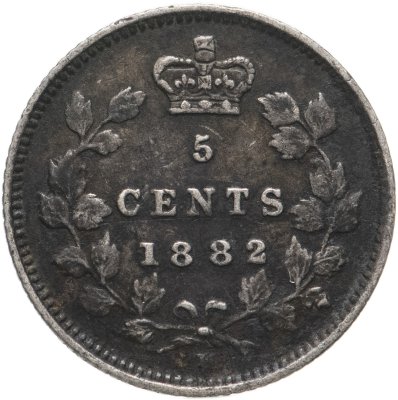 купить Канада 5 центов (cents) 1882