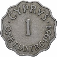 купить Кипр 1 пиастр (piastre) 1934