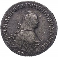 Купить полуполтинник 1766 года ММД-EI