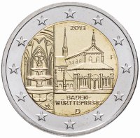 Купить Германия 2 евро 2013 Баден-Вюртенберг двор F