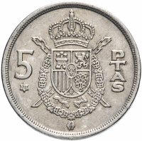 купить Испания 5 песет 1975