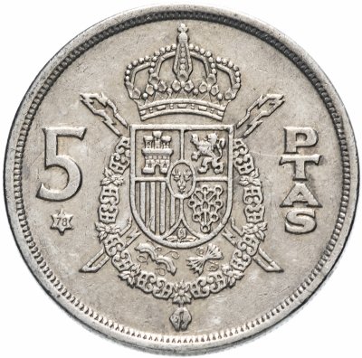 купить Испания 5 песет 1975