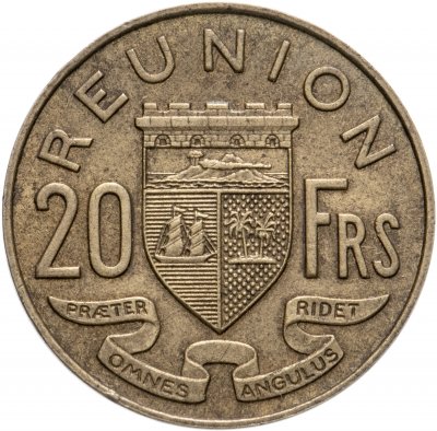 купить Реюньон (заморский регион Франции) 20 франков 1955