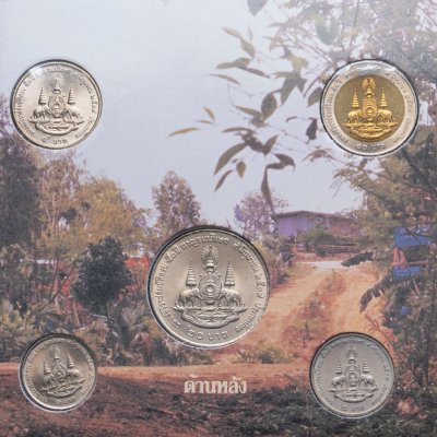 купить Таиланд годовой набор 1996 из 5 монет "50 лет правления короля Рамы X"