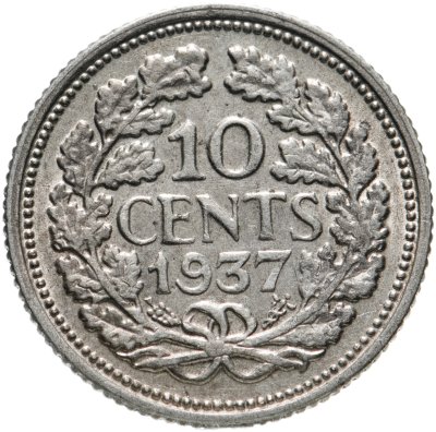 купить Нидерланды 10 центов (cents) 1937
