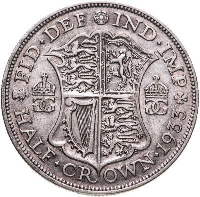 купить Великобритания 1/2 кроны (crown) 1933
