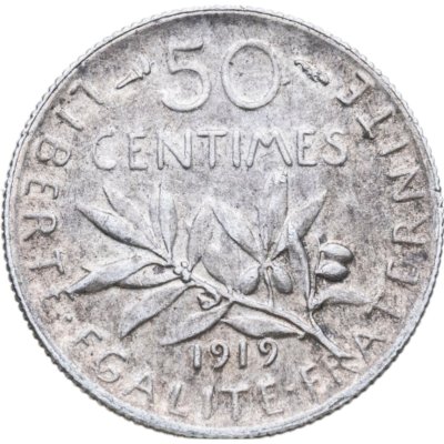 купить Франция 50 сантимов (centimes) 1916-1918, случайный год