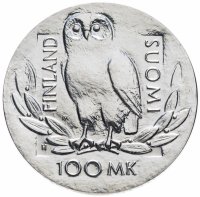 Купить Финляндия 100 марок 1990 "350 лет Хельсинкскому университету"