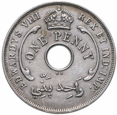 купить Британская Западная Африка 1 пенни (penny) 1936 KN Эдуард VIII
